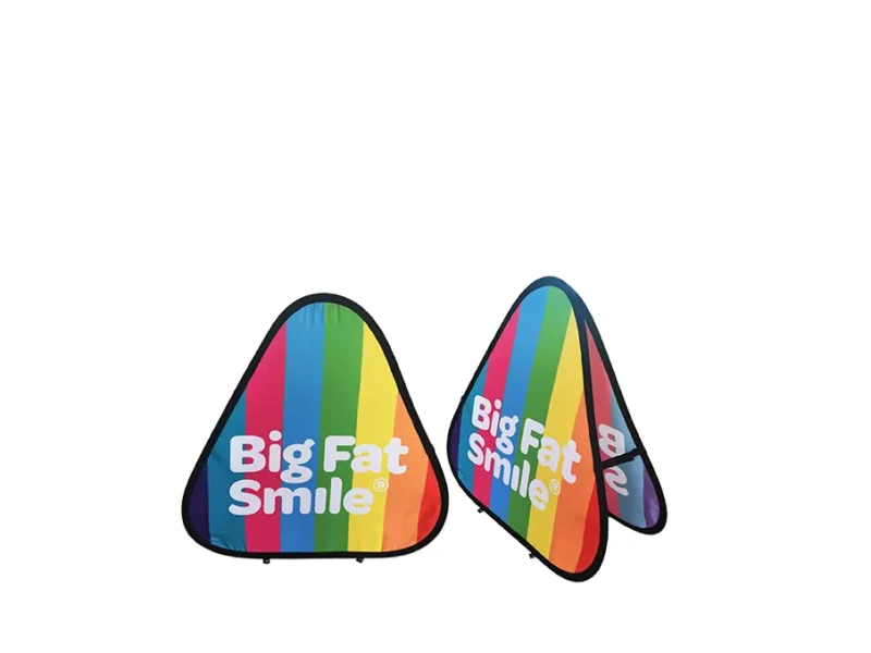 triangle pop banner
