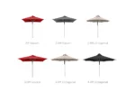 Venus outdoor umbrella 2m Square - Image 2