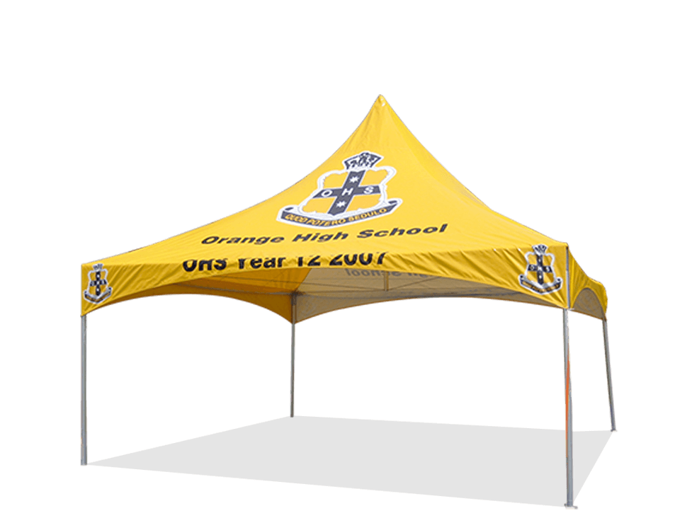 pavilion marquees in yellow