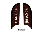 cafe flag feather flag medium