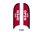 open flag feather flag large